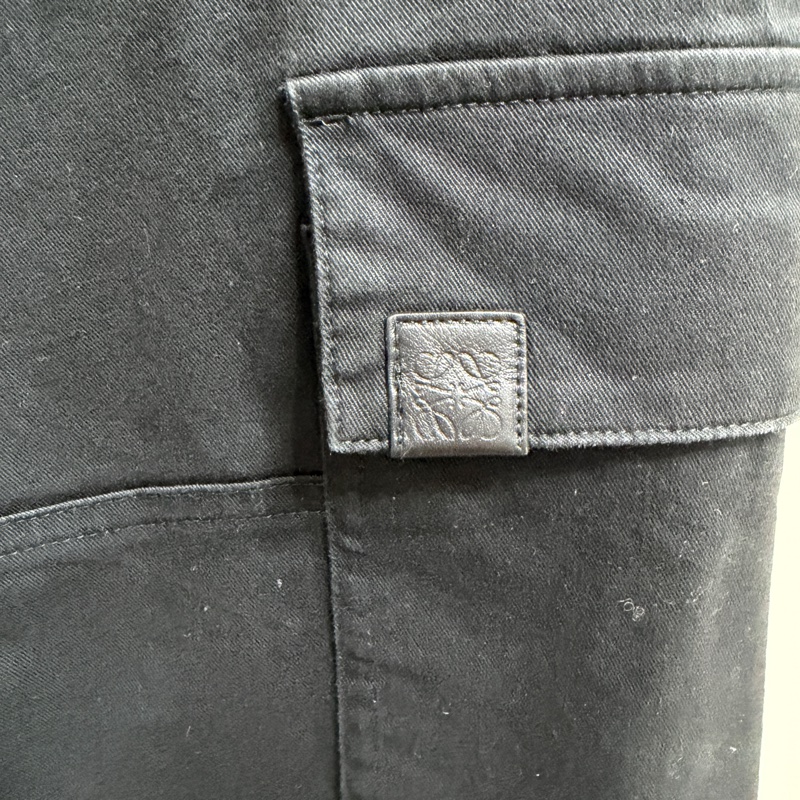 Loewe 黑色工裝褲-2
