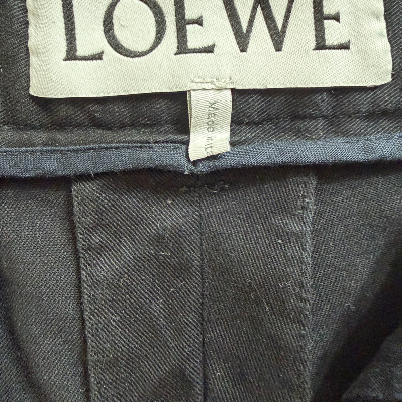 Loewe 黑色工裝褲-4