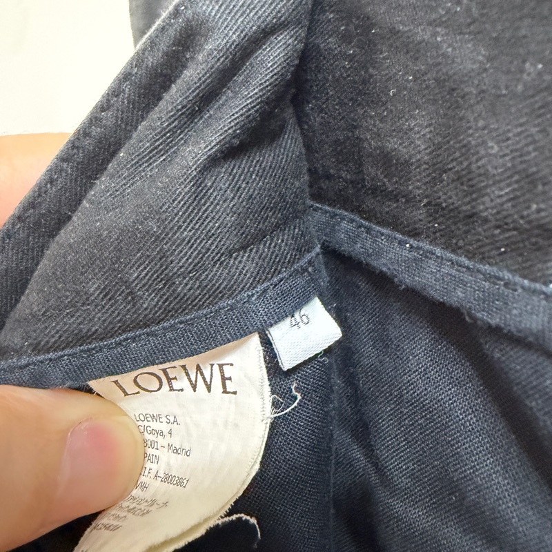 Loewe 黑色工裝褲-6