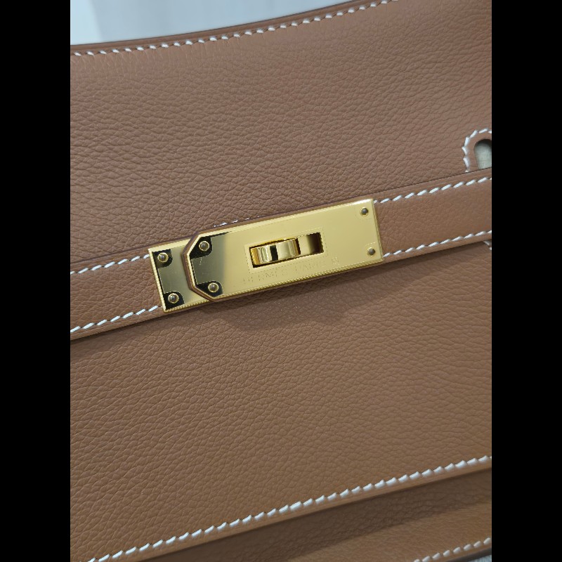 Hermes 愛馬仕 mini jypsiere 迷你 吉普賽 ec皮 金棕色 焦糖色 金釦 🈶購證正本-1