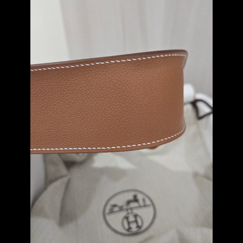 Hermes 愛馬仕 mini jypsiere 迷你 吉普賽 ec皮 金棕色 焦糖色 金釦 🈶購證正本-9