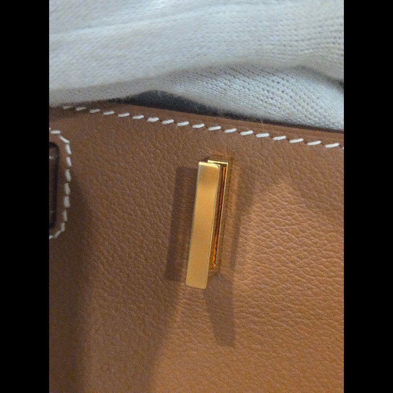Hermes 愛馬仕 mini jypsiere 迷你 吉普賽 ec皮 金棕色 焦糖色 金釦 🈶購證正本-23