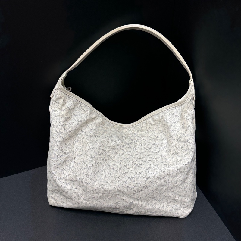 【全球斷貨極限量🔒】 Goyard Hobo 經典白 肩背腋下包 (代購13萬多)-6
