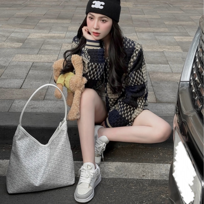 【全球斷貨極限量🔒】 Goyard Hobo 經典白 肩背腋下包 (代購13萬多)-14