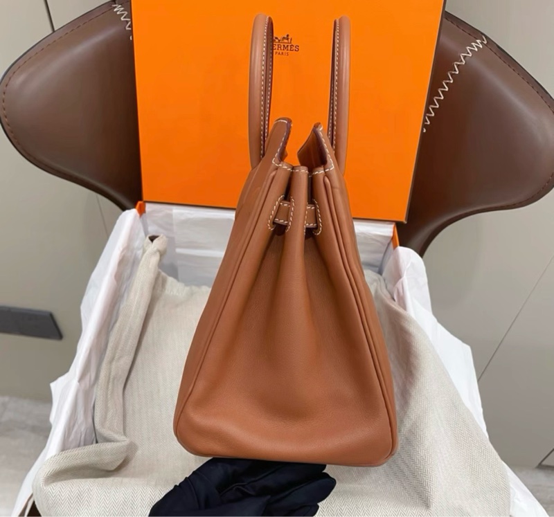 hermes 愛馬仕shadow birkin25金棕幻影～U刻 p-1