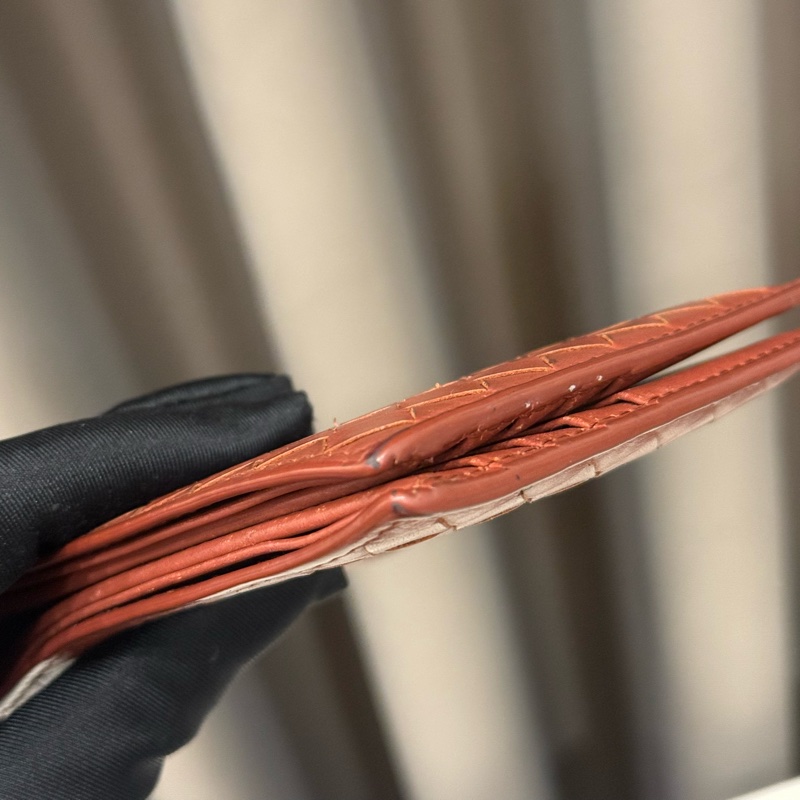 BOTTEGA VENETA 寶緹嘉 Bv編織短夾酒紅色-3