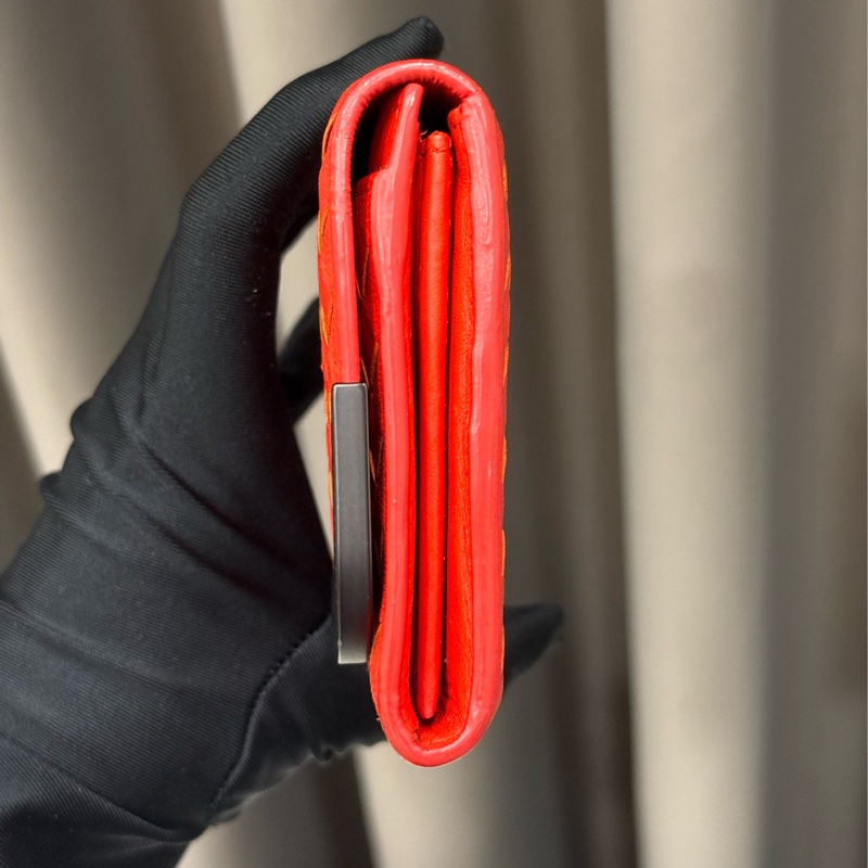 BOTTEGA VENETA 寶緹嘉 Bv經典編織小羊皮扣式長夾-4