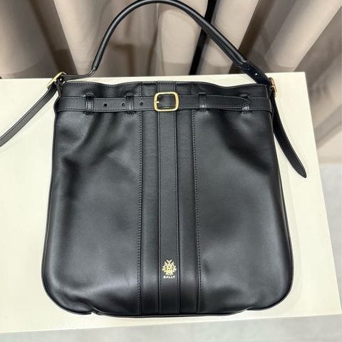 Bally Beckett Beltcros 黑色皮革肩背包