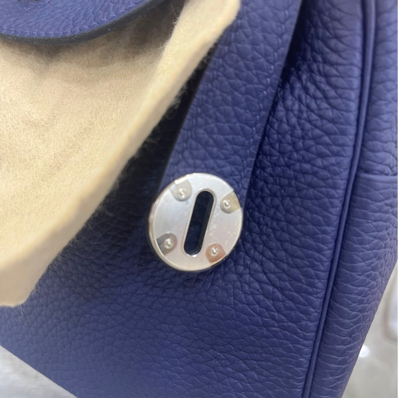 🌈Hermes💙Lindy 26💙水墨籃銀扣🌈全新閑置🌟有盒🌈TC皮🌟lindy26🌟lindy🌟愛馬仕🌟-6
