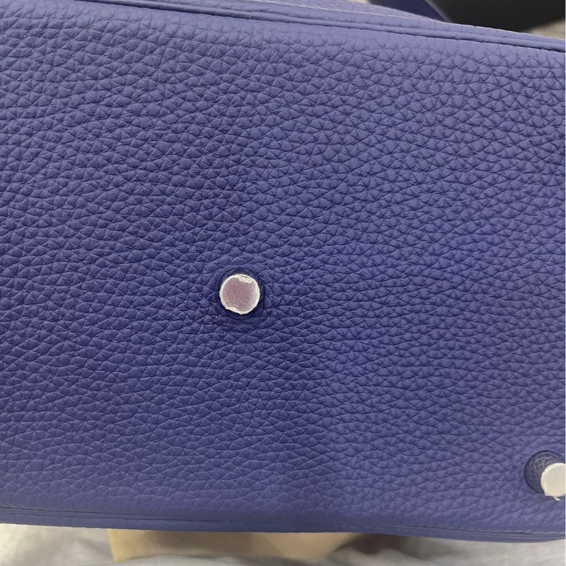 🌈Hermes💙Lindy 26💙水墨籃銀扣🌈全新閑置🌟有盒🌈TC皮🌟lindy26🌟lindy🌟愛馬仕🌟-8