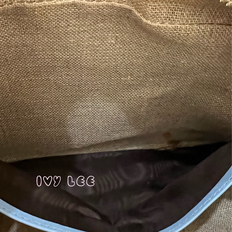 GUCCI  449413 壓紋LOGO ssima系列緹花牛皮斜背包 肩背包 水藍 相機包 正品 二手精品-9