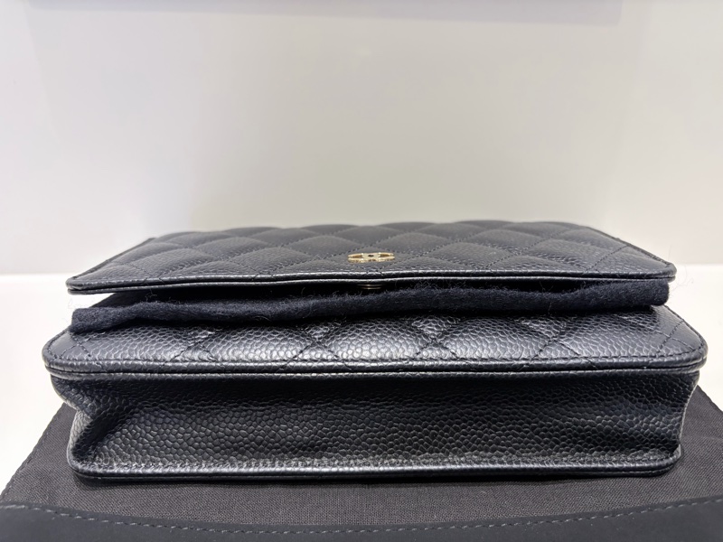 Chanel WOC 牛皮金扣經典款 牛金-11