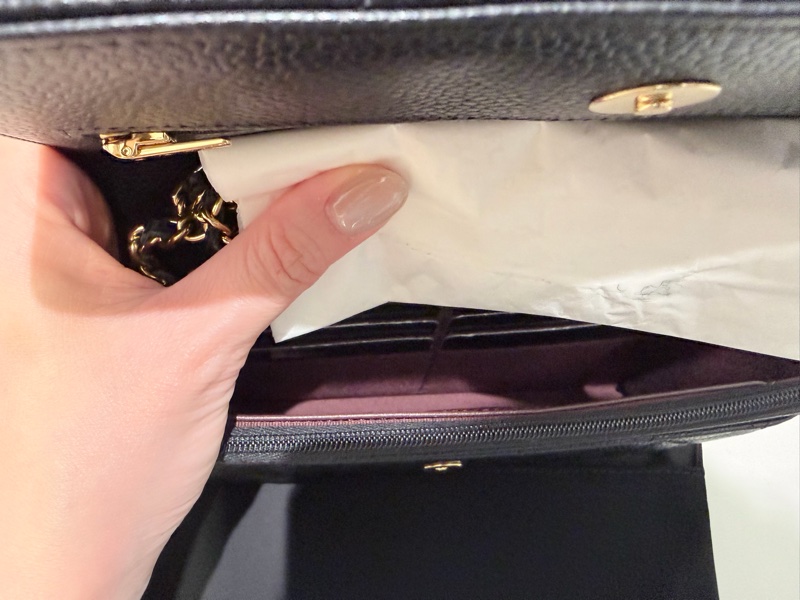 Chanel WOC 牛皮金扣經典款 牛金-12