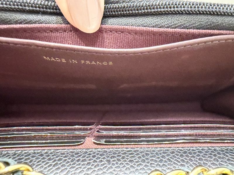 Chanel WOC 牛皮金扣經典款 牛金-14