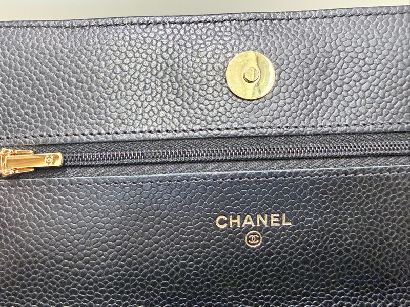 Chanel WOC 牛皮金扣經典款 牛金-25