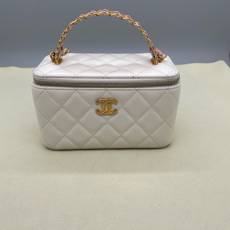 香奈兒 Chanel 鏈條手拿包 盒子化妝包  尺寸:10.0 × 16.5 × 8-1