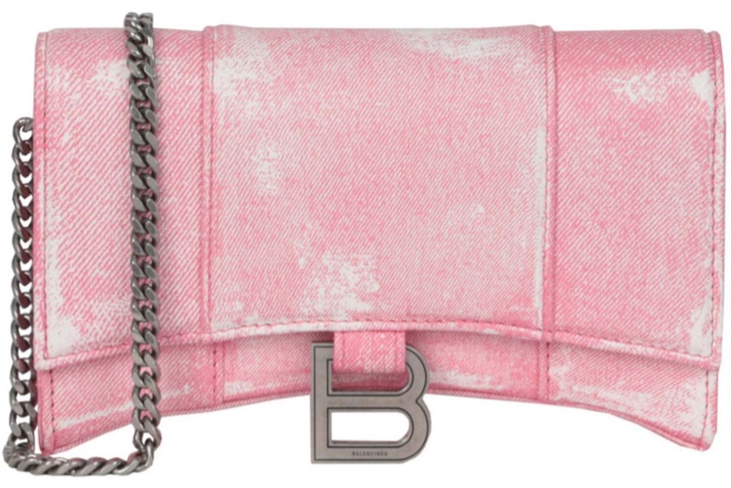 全新BALENCIAGA皮革沙漏包/鍊包/斜背包-5