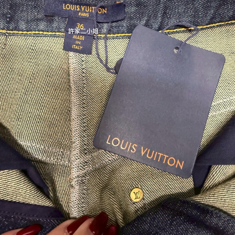Louis Vuitton 全新牛仔短褲 36號-5