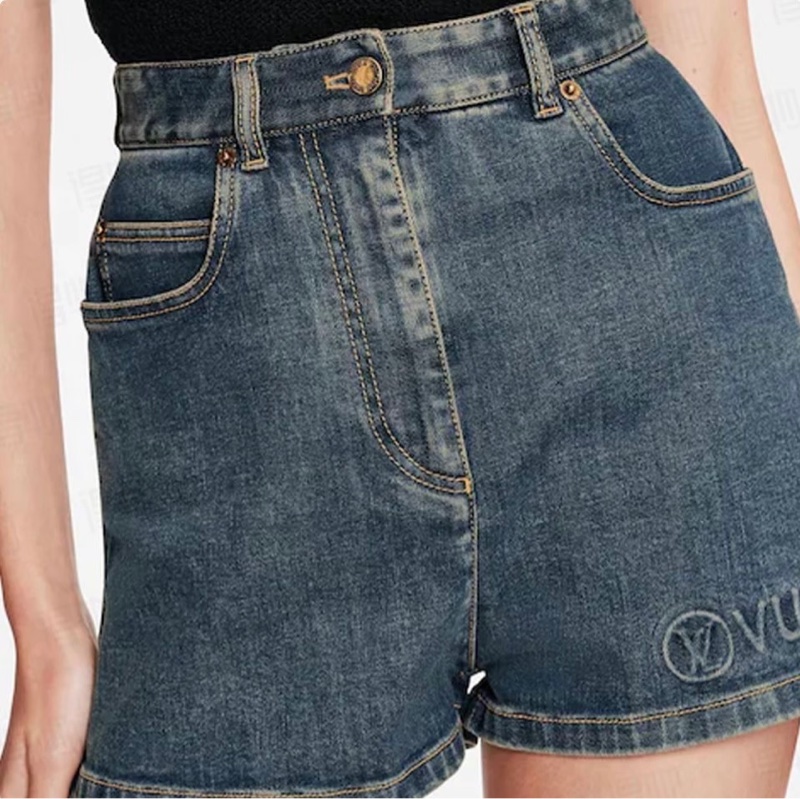 Louis Vuitton 全新牛仔短褲 36號-8