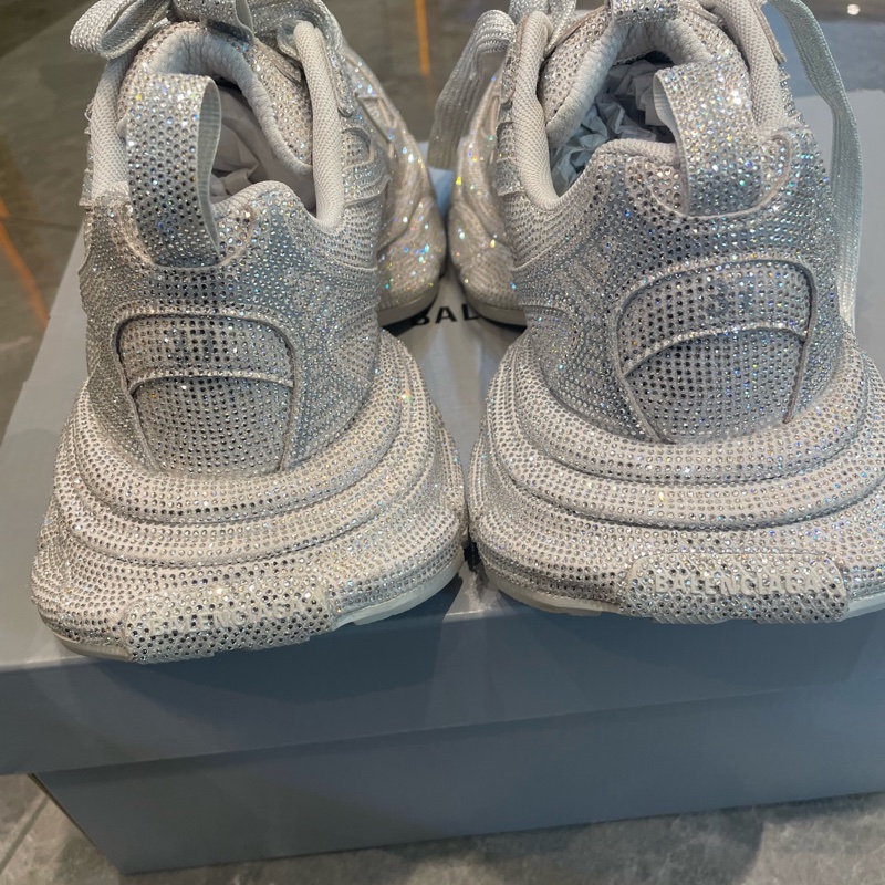 99新 巴黎世家/Balenciaga 3XL 尺碼：37碼飾萊茵石女士運動鞋 附件：塵袋-4
