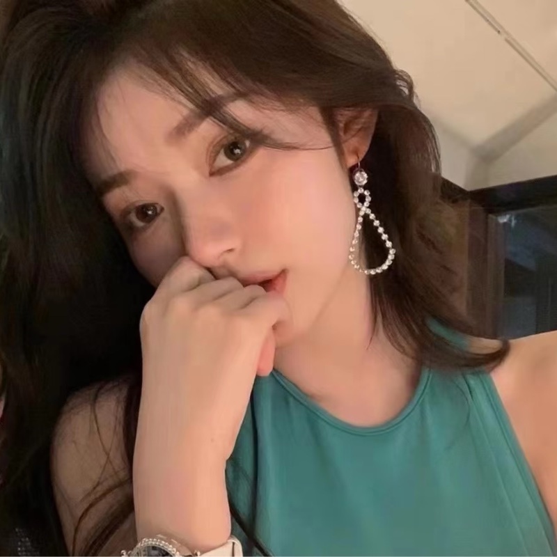 繆繆/Miu Miu  水晶八字耳環 鞠婧禕同款  附件：盒子-0