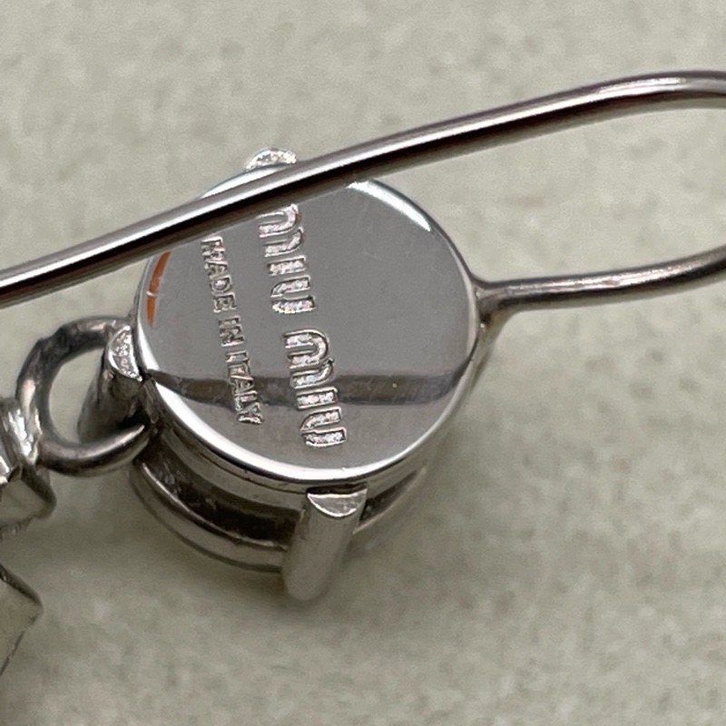 繆繆/Miu Miu  水晶八字耳環 鞠婧禕同款  附件：盒子-6