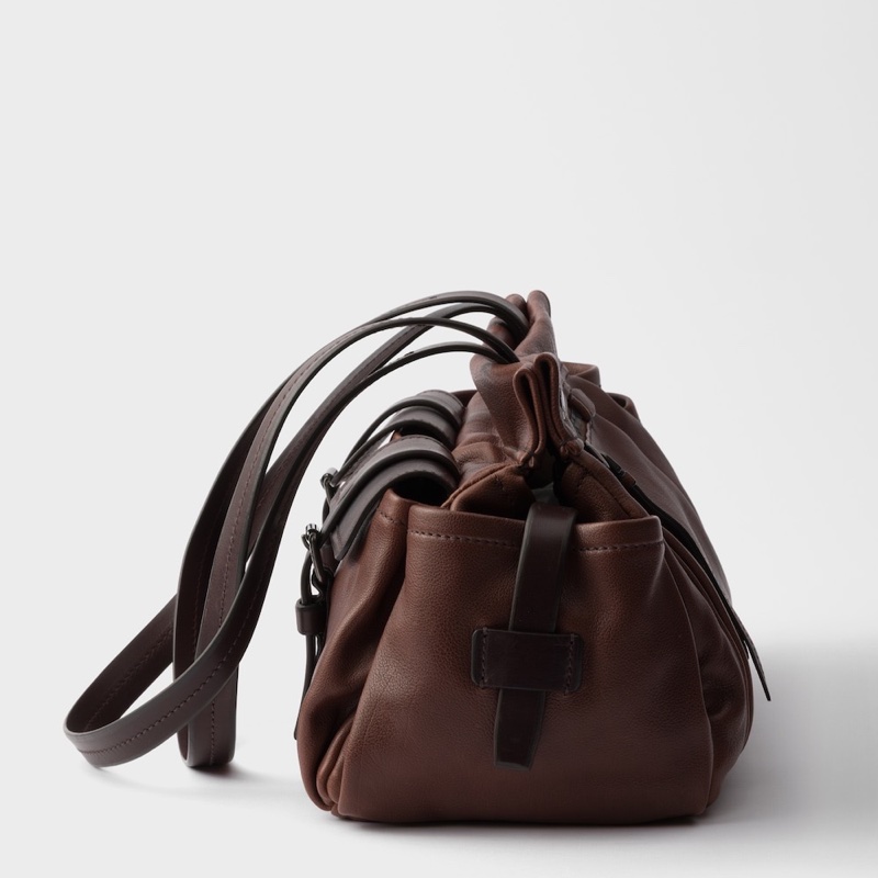 Prada 女士 Route 中號皮革單肩包均碼碼中號、30cm*15cm*22cm-4