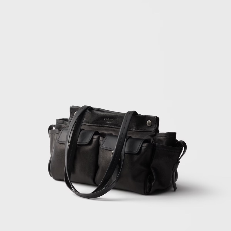 Prada 女士 Prada Route 中號皮革手提包均碼碼中號、30cm*15cm*22cm-2