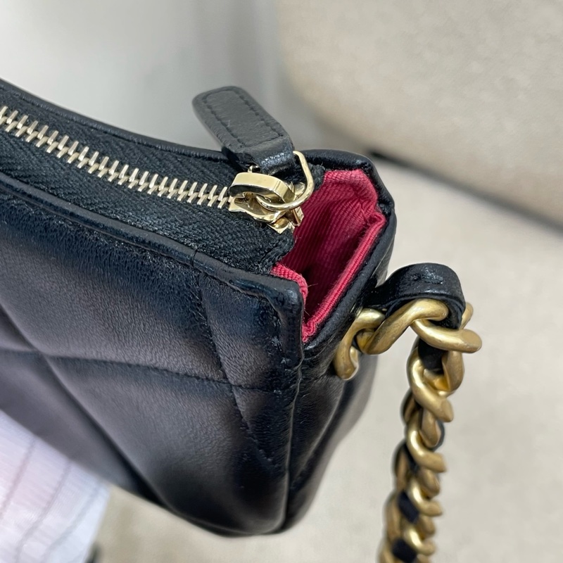 chanel 19bag hobo 芯片款 lswl。 🈚附件 成色超正-14