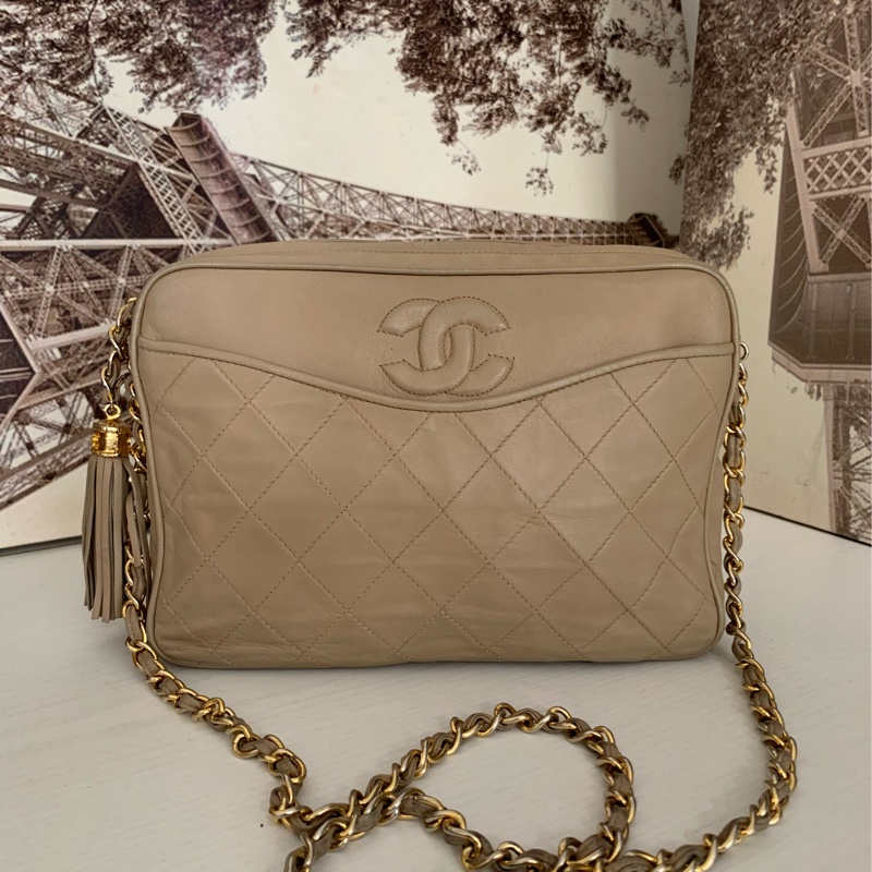 Chanel 23cm 皮袋 相機袋 肩背袋-0