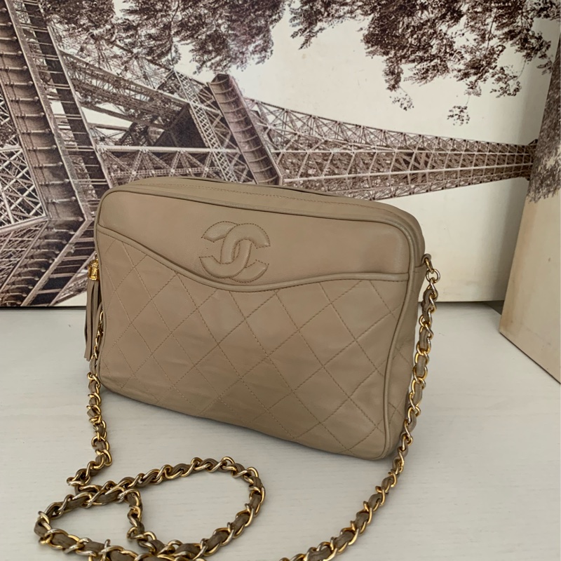 Chanel 23cm 皮袋 相機袋 肩背袋-7