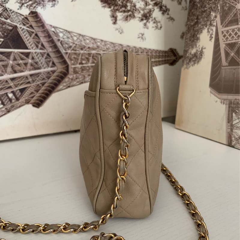 Chanel 23cm 皮袋 相機袋 肩背袋-14