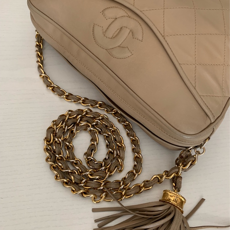 Chanel 23cm 皮袋 相機袋 肩背袋-19