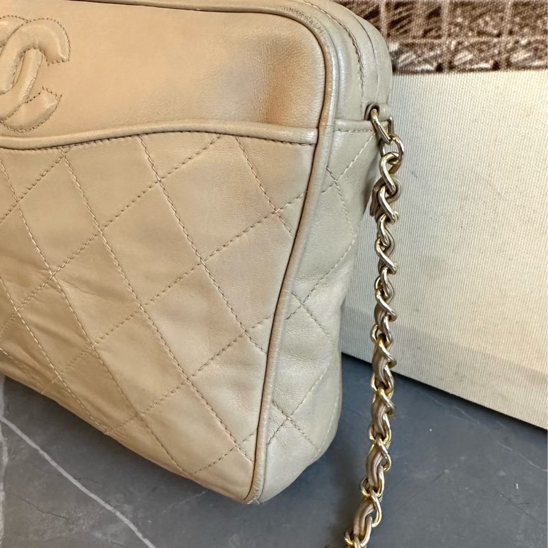 Chanel 23cm 皮袋 相機袋 肩背袋-22
