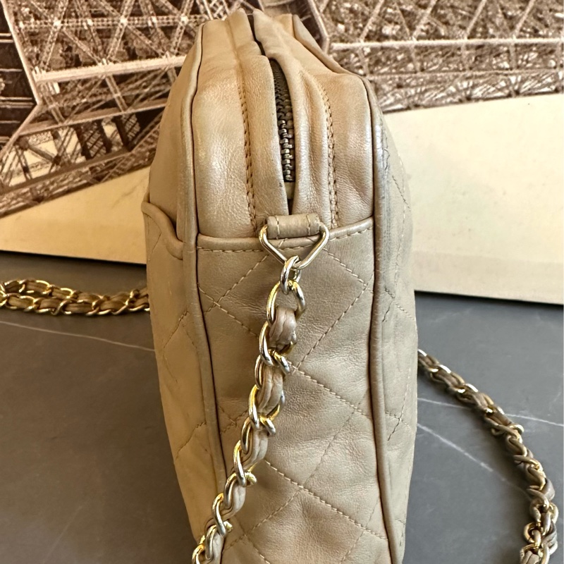 Chanel 23cm 皮袋 相機袋 肩背袋-25