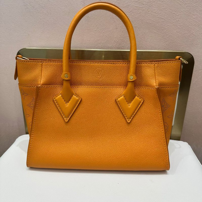 LV 芯片款 on my side 黃色全皮鏤空小號 25*20 99新配件塵袋-8