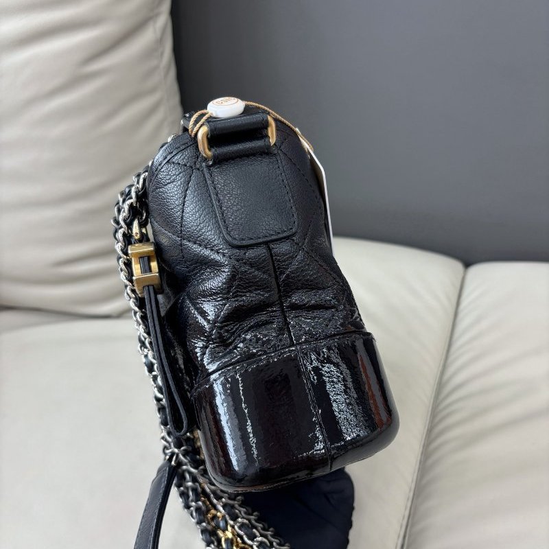 香奈兒/Chanel 黑色小號流浪鏈條包-2