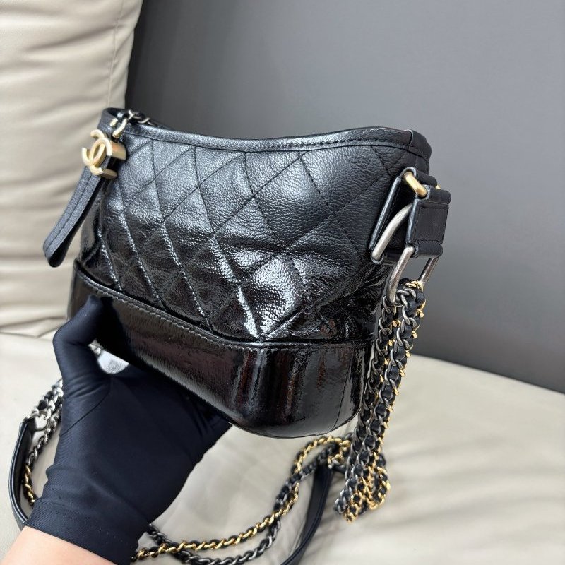 香奈兒/Chanel 黑色小號流浪鏈條包-3