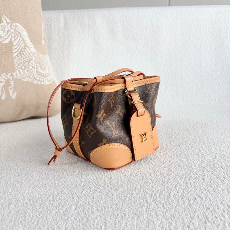 LV 老花Noe purse燒賣水桶包 11.5*11.5*11.5  98新配件肩帶 塵袋-3