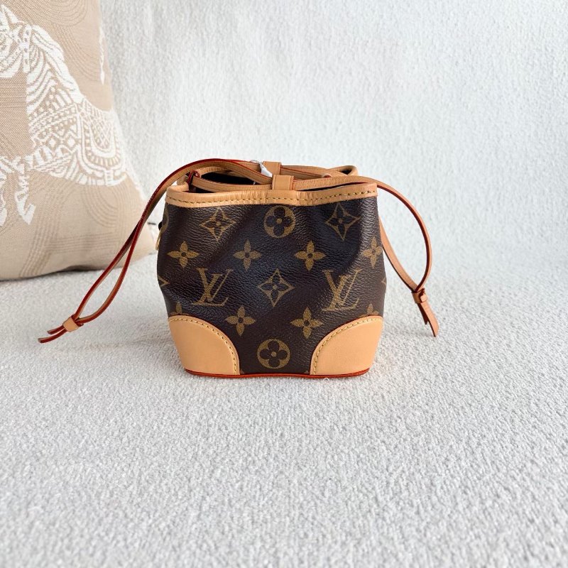 LV 老花Noe purse燒賣水桶包 11.5*11.5*11.5  98新配件肩帶 塵袋-6