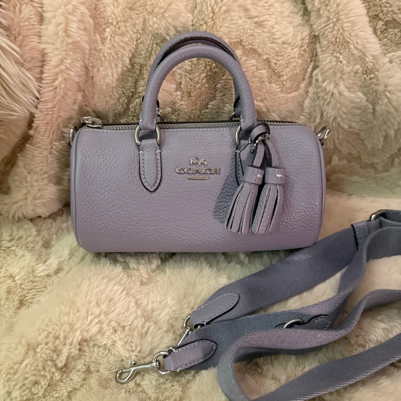 coach mini 圓筒包 全新-0