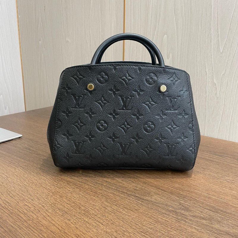 路易威登/Louis Vuitton 黑色全皮蒙田 BB-6