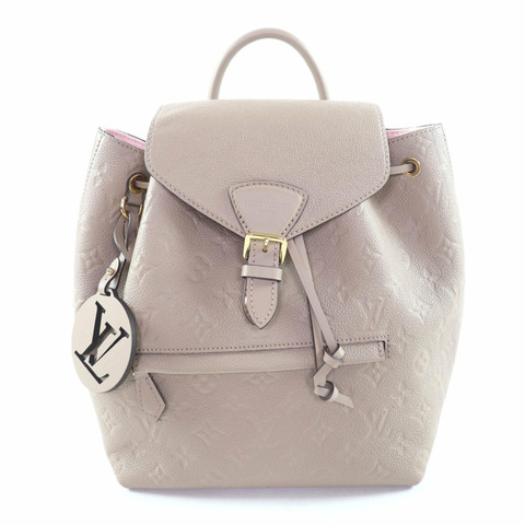 路易威登 M45410 Montsouris PM Tourterelle Monogram Empreinte 雙肩包/背包，附防塵袋，西班牙製造，女士款