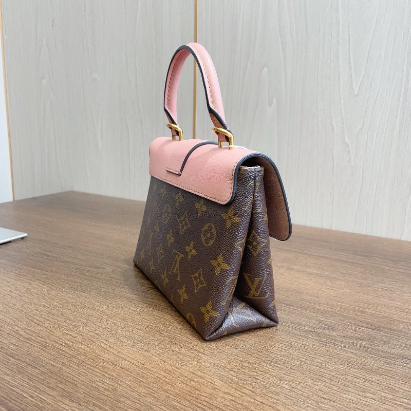 路易威登/Louis Vuitton Locky BB老花拼粉色 鎖頭包-3