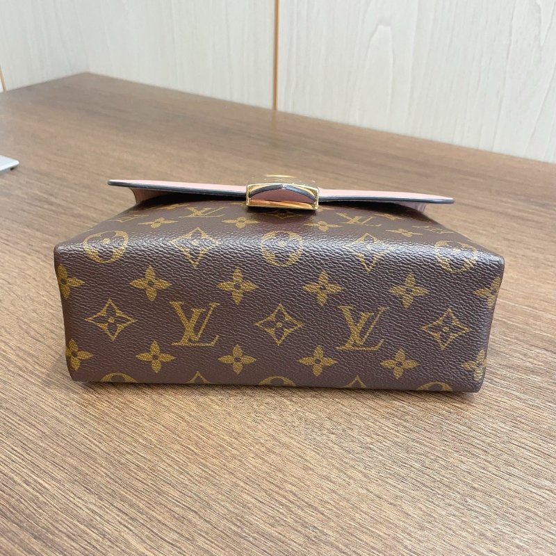 路易威登/Louis Vuitton Locky BB老花拼粉色 鎖頭包-8