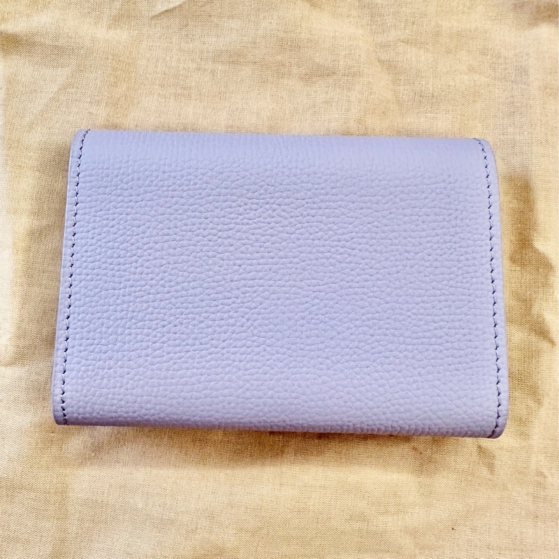 Loewe 紫色三折短夾-1