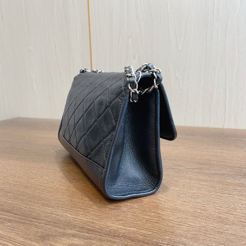 香奈兒/Chanel 黑銀CF鏈條包-2