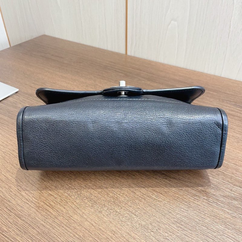 香奈兒/Chanel 黑銀CF鏈條包-8