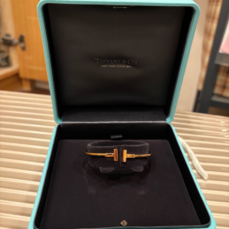 Tiffany & Co. T Wire 手環｜18K玫瑰金｜僅試戴｜收藏級近全新-0