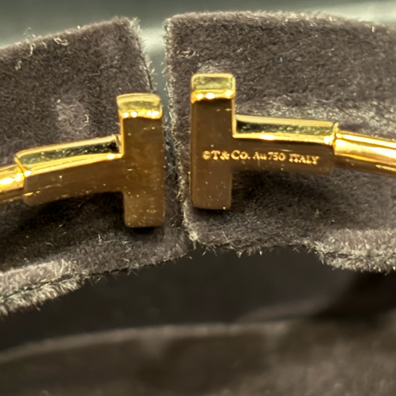 Tiffany & Co. T Wire 手環｜18K玫瑰金｜僅試戴｜收藏級近全新-4